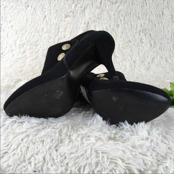 Black Suede Heel Booties! - Picture 6 of 6